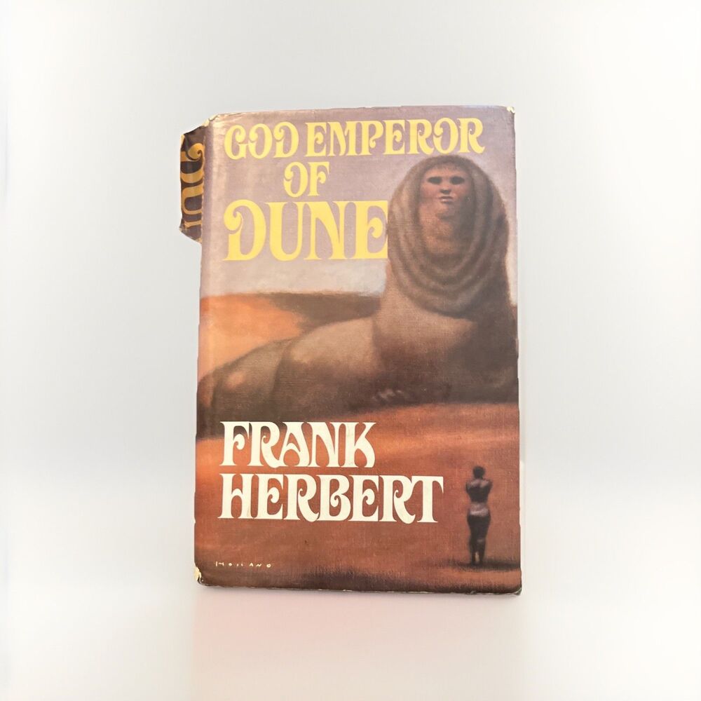 GOD EMPEROR OF DUNE  Frank Herbert 1981 4th Impression Hardcover Dust Jacket
